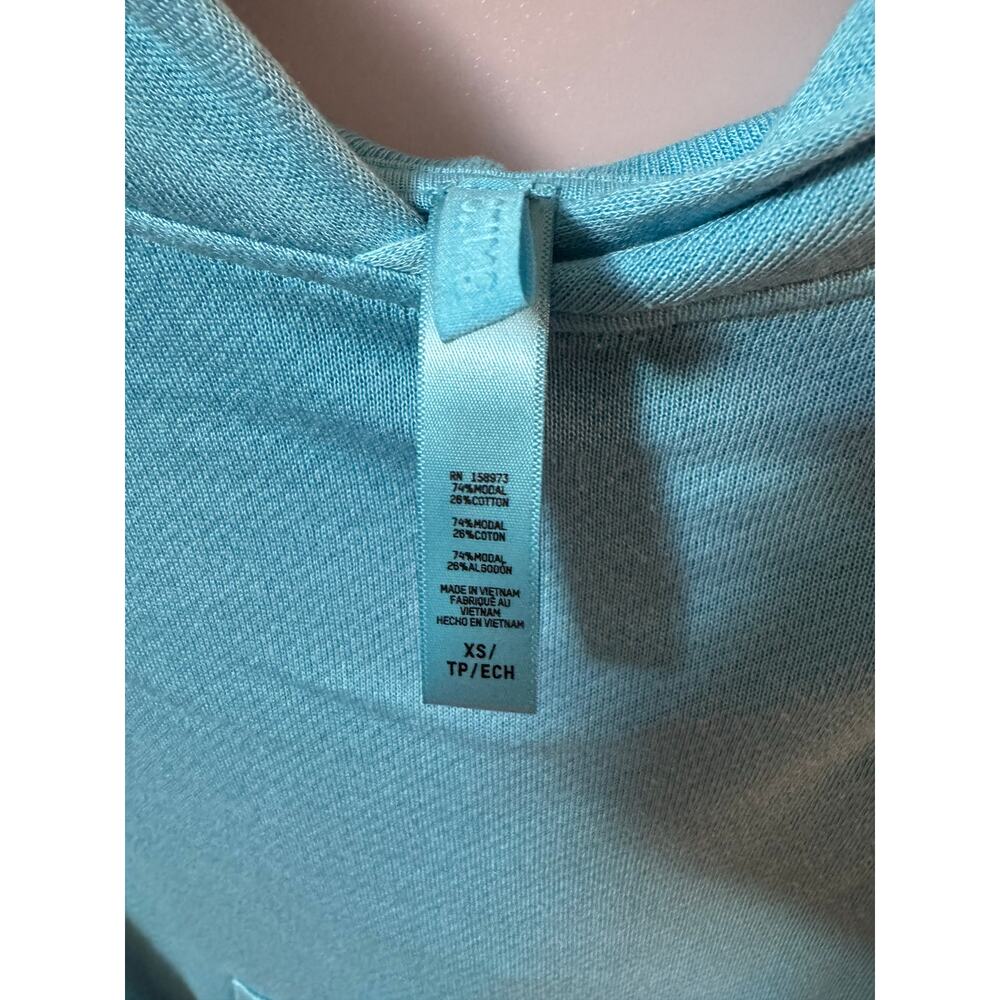 SKIMS French Terry Modal Classic light weight Hoodie Cyan size XS (New) - Picture 6 of 7